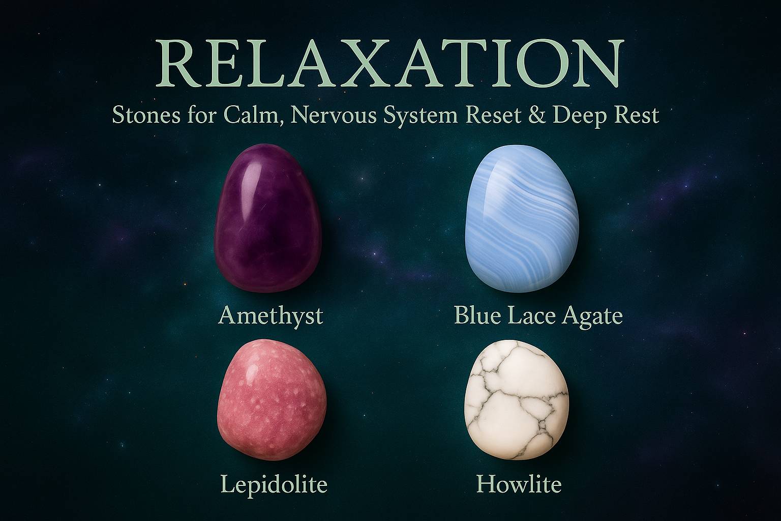 RELAXATION – Stones for Calm, Nervous System Reset & Deep Rest