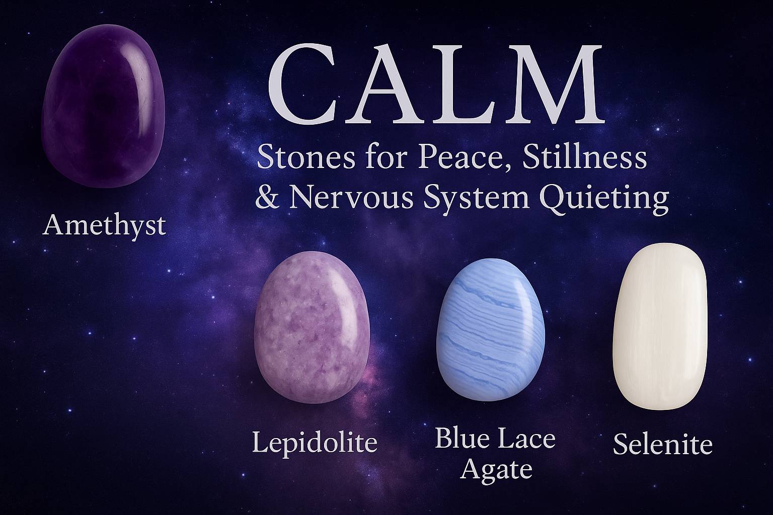 CALM – Stones for Peace, Stillness & Nervous System Quieting