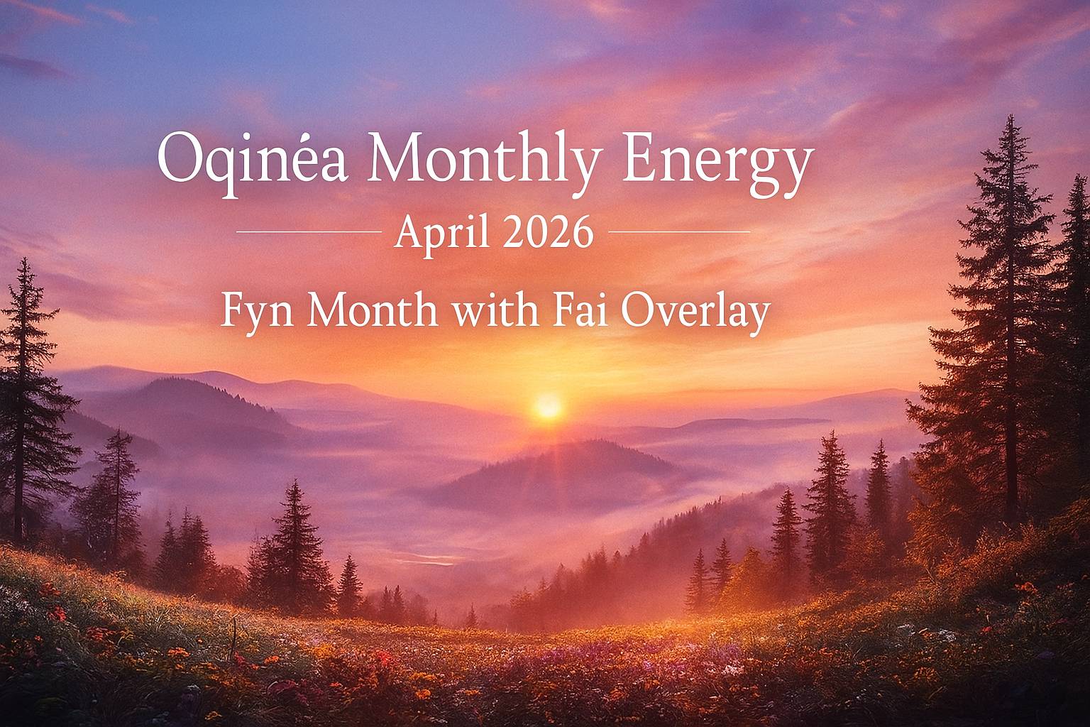 Oqinéa Monthly Energy – April 2026 | Fyn Month with Fai Overlay